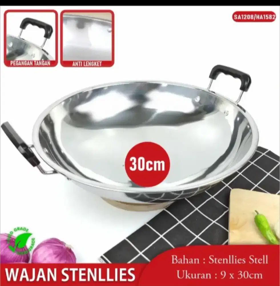 Murahh. Wajan stainless kuali stainless second special