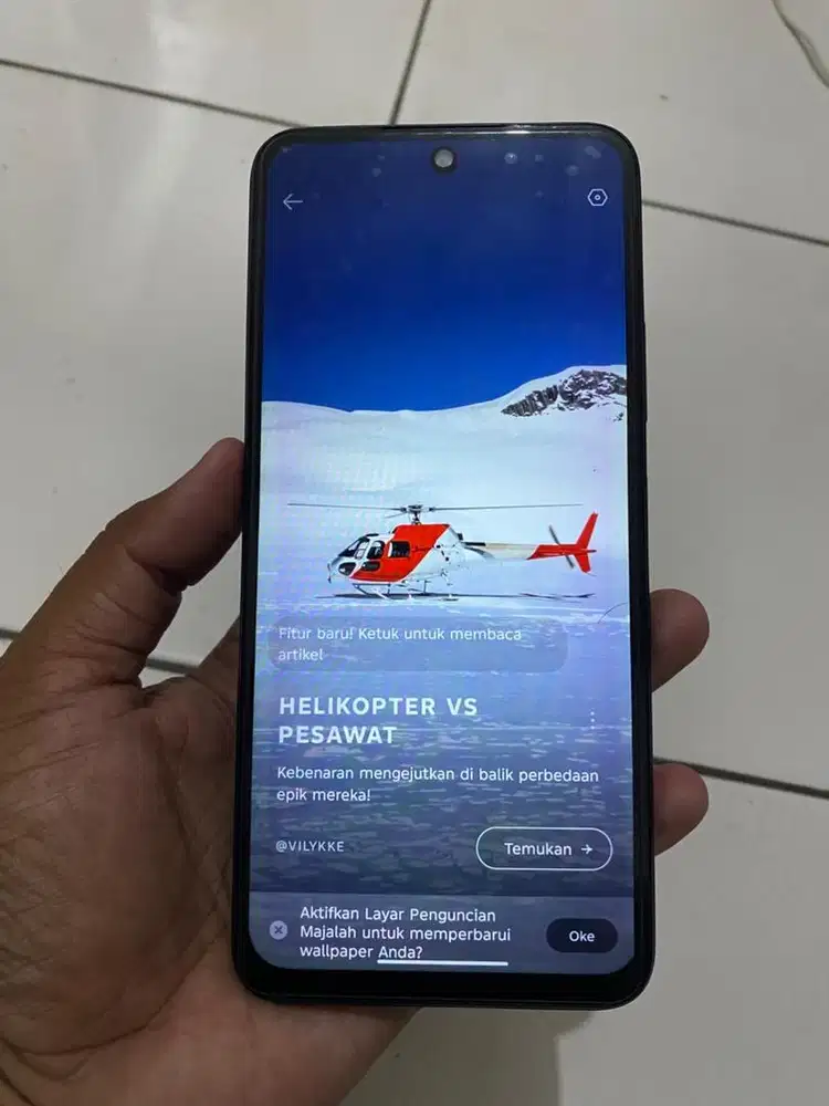 hp infinix hot 60i 6/128 lcd ori batere awet nfc on minus di deskripsi