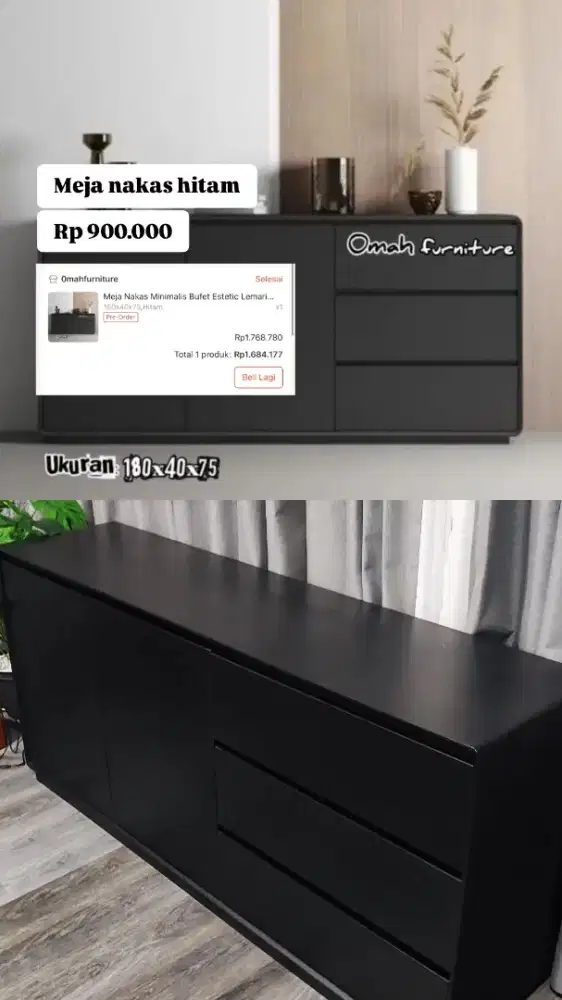 MEJA NAKAS HITAM