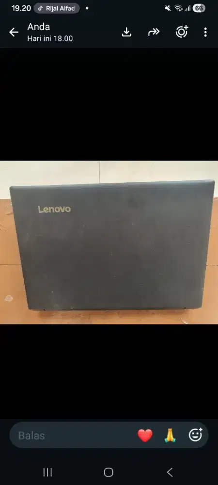 Laptop lenovo 15 inch mulus 99%