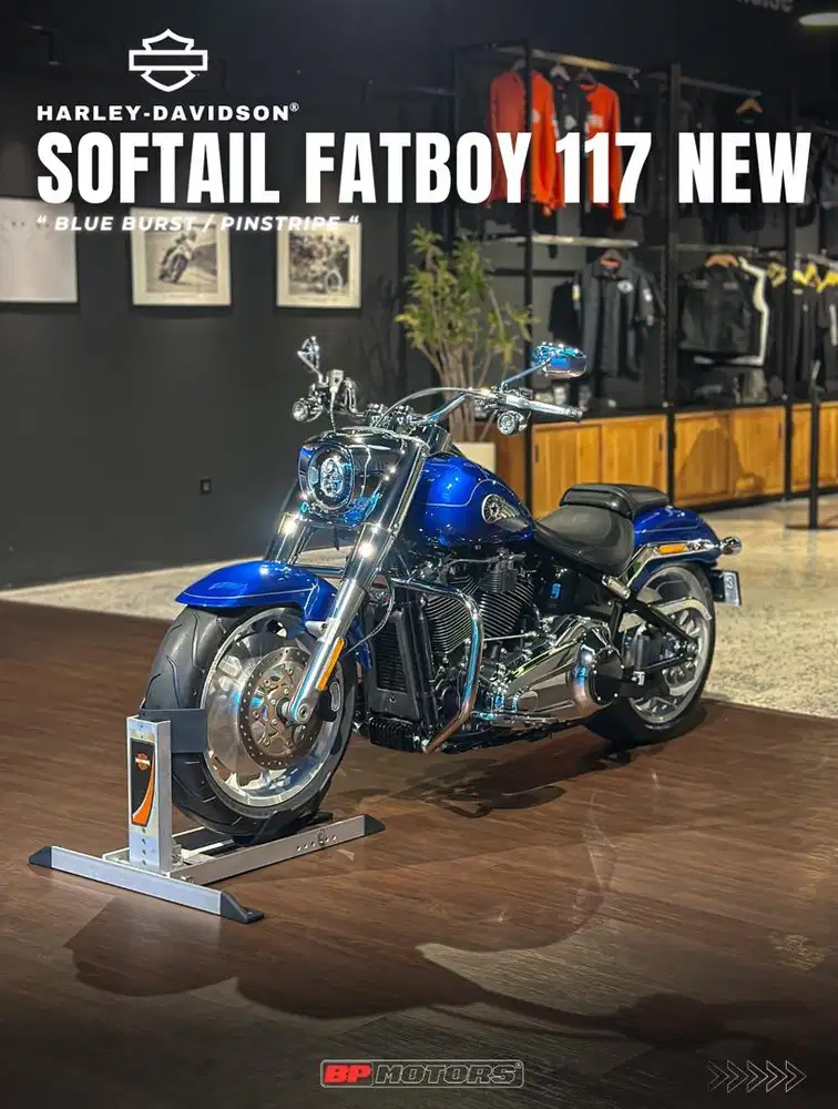 H-D Softail Fat Boy 117 Ci New Model Brand New Blue burst under market
