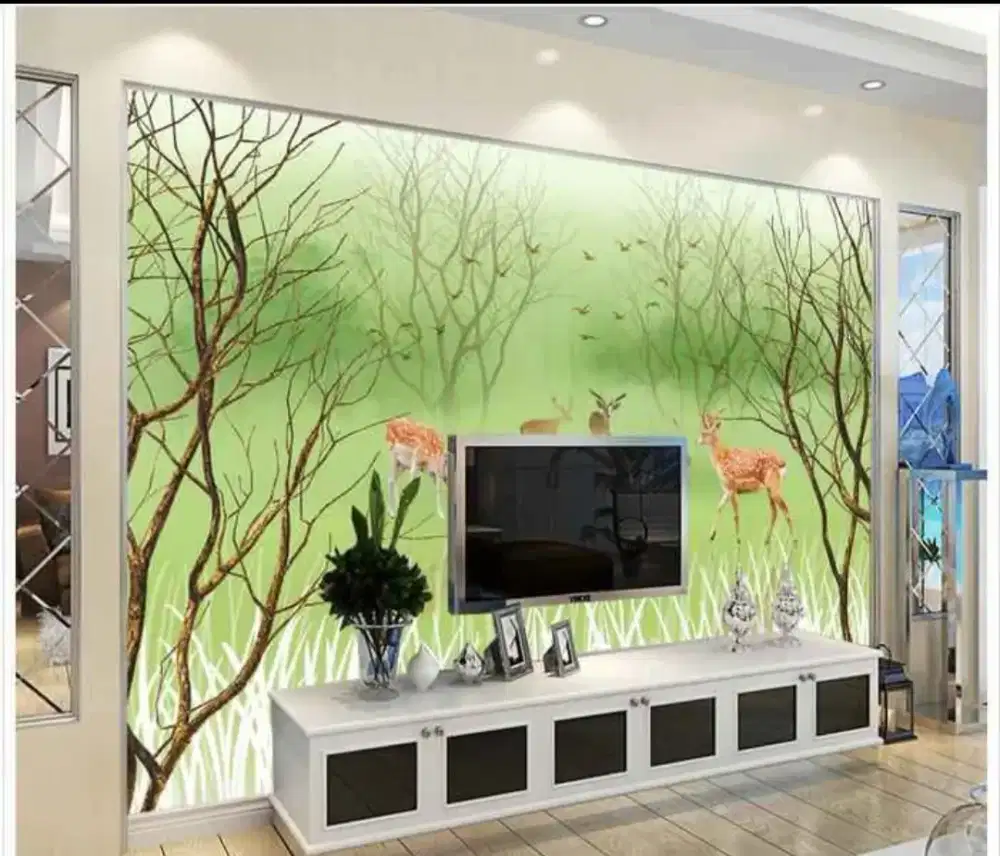 Wallpaper Dinding Bahan Vinyl | Wallpaper Dinding 3d | Roller Blind