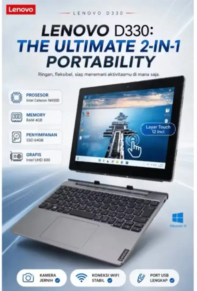 Lenovo Ideapad D330 touchscreen