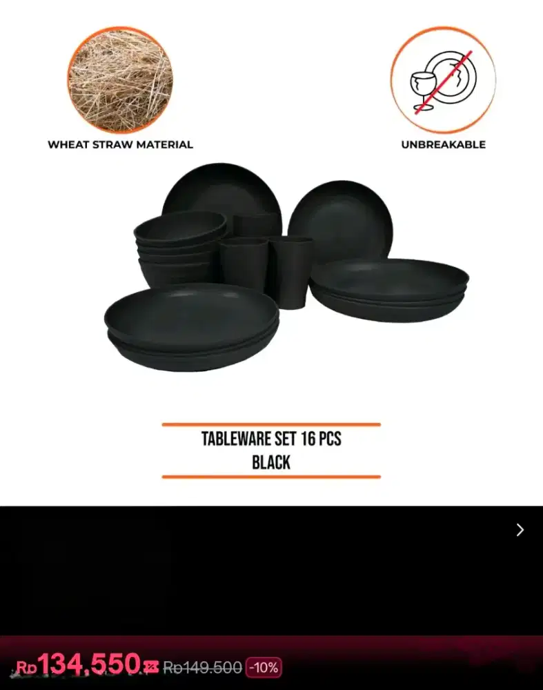 Piring camping 4 set, murah