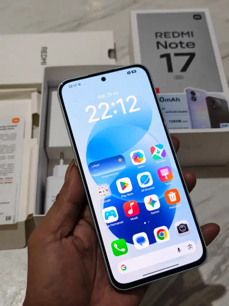 Redmi Note 17 5G 6/128 Like New Fullset Ori Garansi Aktif
