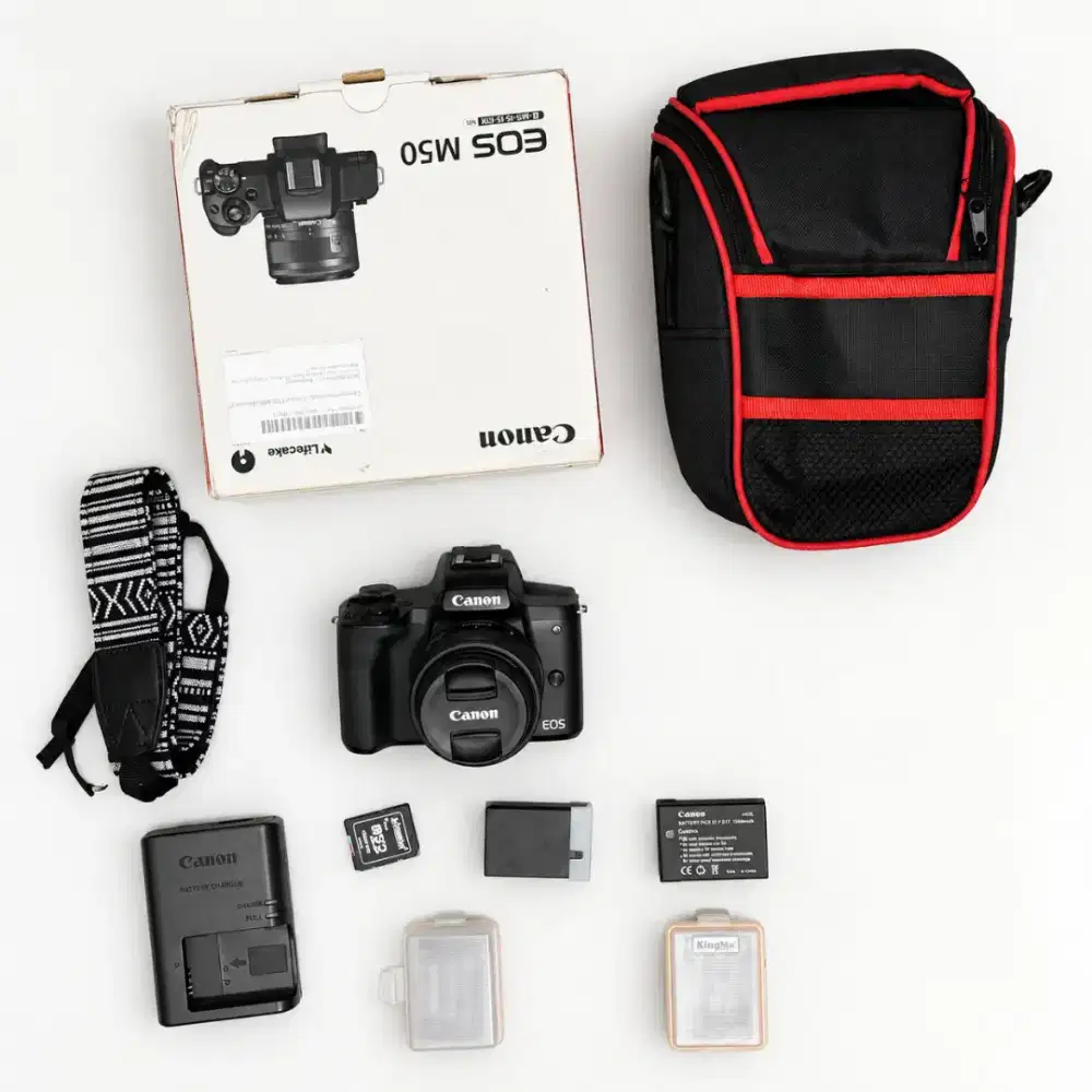 Canon EOS M50 +  Banyak Bonus (Paket Lengkap)