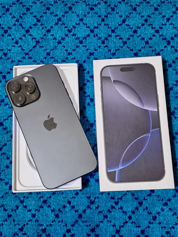 iPhone 16 pro max 256gb original fullset mulus no minus