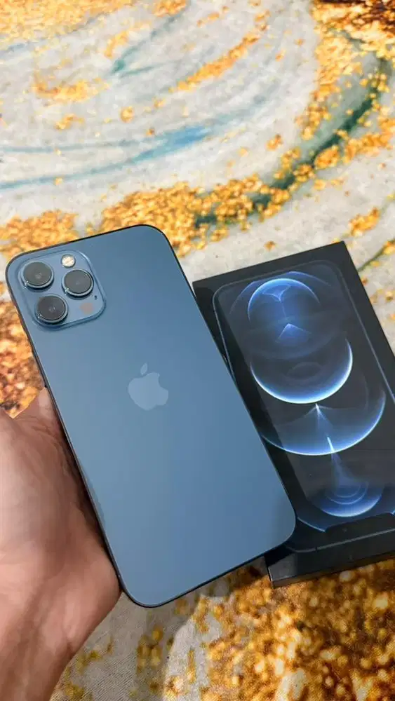 Dijual Iphone 12 Pro Max 256 Gb Ibox - Pacific Blue