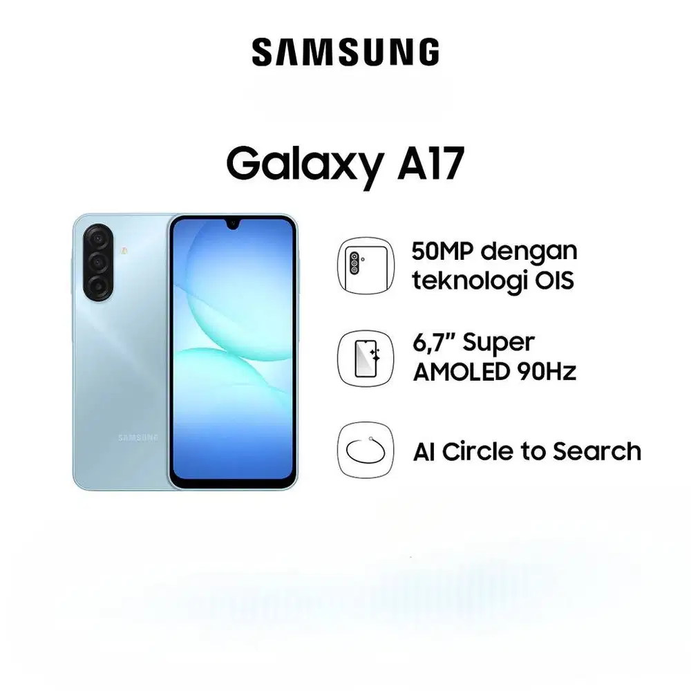 Samsung Galaxy A17 5G 8/256GB Resmi SEIN Fullset | Hp Baru Medan