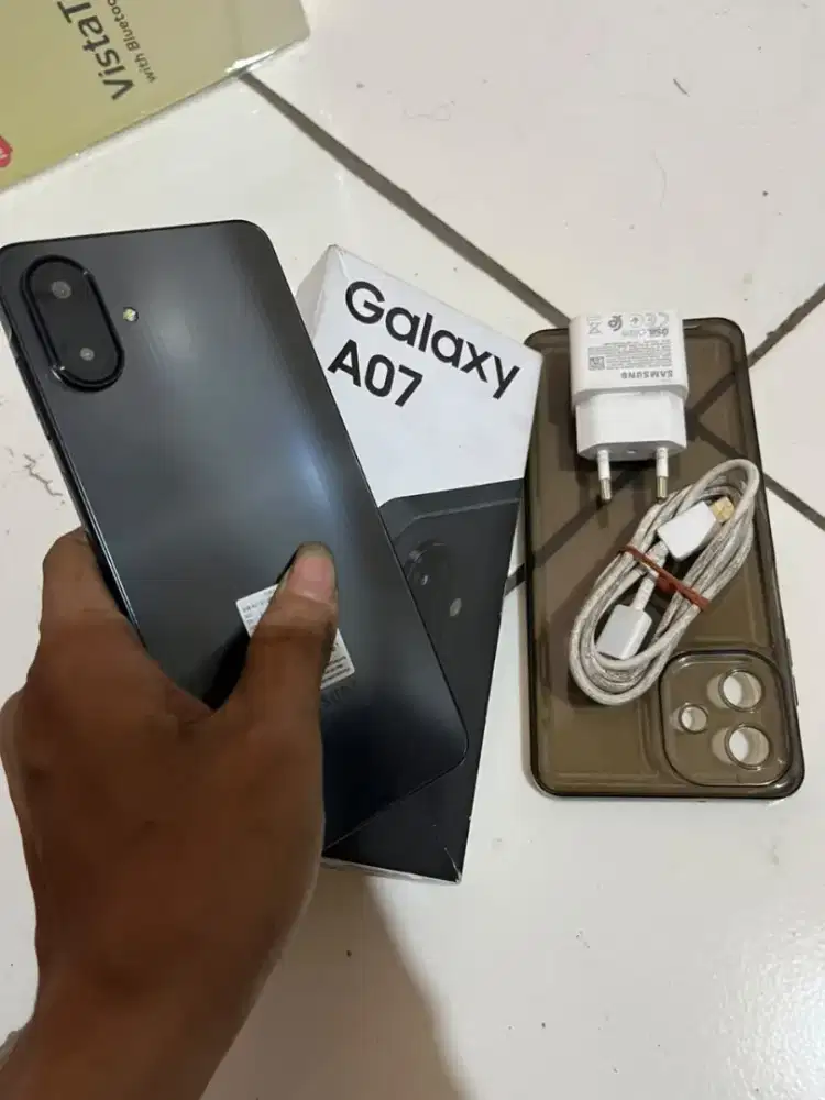 SECOND Samsung A07 4/64 
Fullset Lengkap box+charger+casing