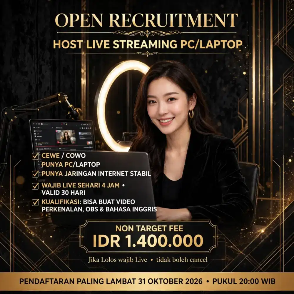 LOKER HOST LIVE STREAMING PC/LAPTOP