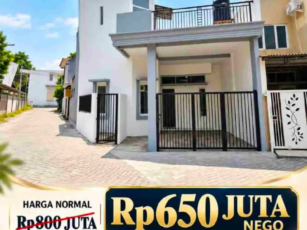 RUMAH 2 LANTAI DIJUAL LOKASI DI PERUMAHAN DE ALAMUDA RESIDANCE KEC. WIYUNG BALASKLUMPRIK