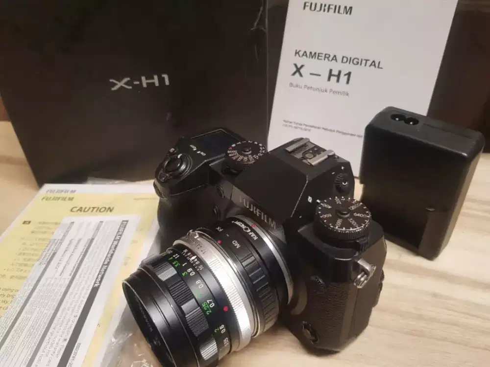 Bisa tt fuji xh1 + lensa manual
