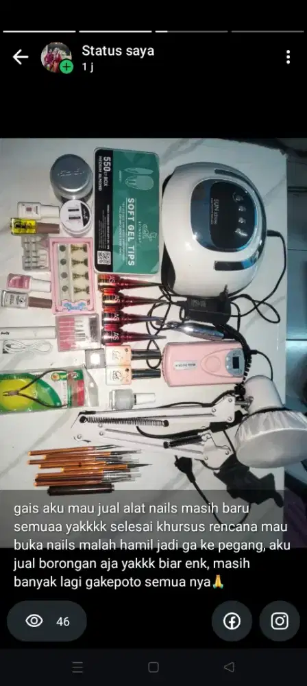 barang nails/salon kecantikan