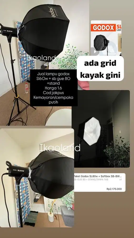 jual lampu godox sl60w