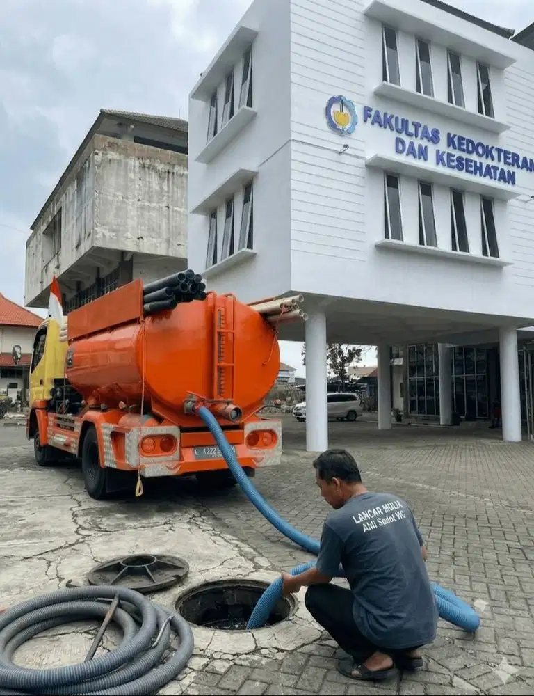 Sedot WC Saluran Mampet Kuras Sumur Tandon Wastafel Got Pipa Bocor TOP