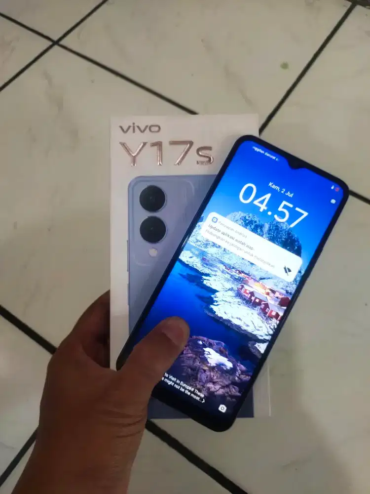 Vivo y17s ram 6+6/128gb lengkap
