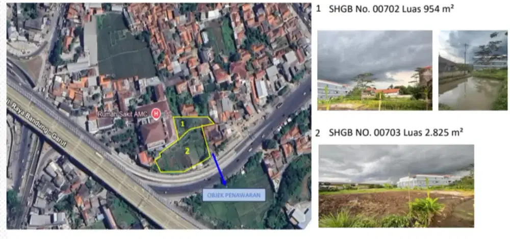 Dijual Tanah komersil Harga dibawah NJOP.