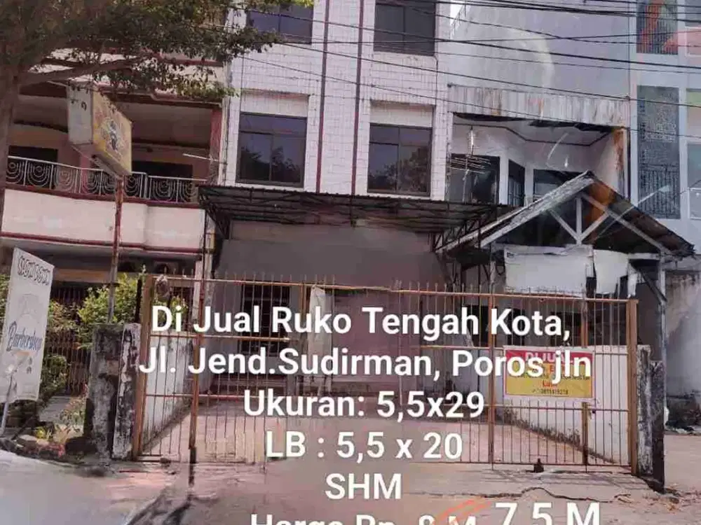 Dijual secepatnya Ruko 4 lantai Jl. Jend. Sudirman Makassar
