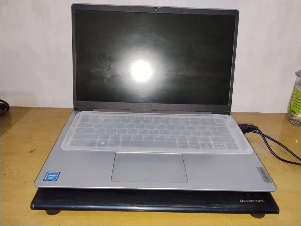Kipas laptop besi cooling pad laptop besar deepcool tombol ON OFF