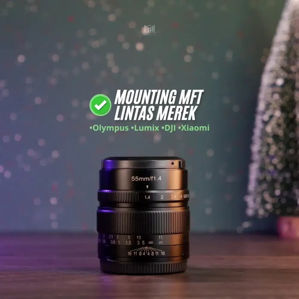 7Artisan 55mm F1.4 MFT/Lensa Fix Olympus Fix Lumix