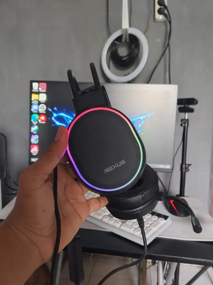 PC GAMING + STREAMING FULL SET TINGGAL PLUG N PLAY