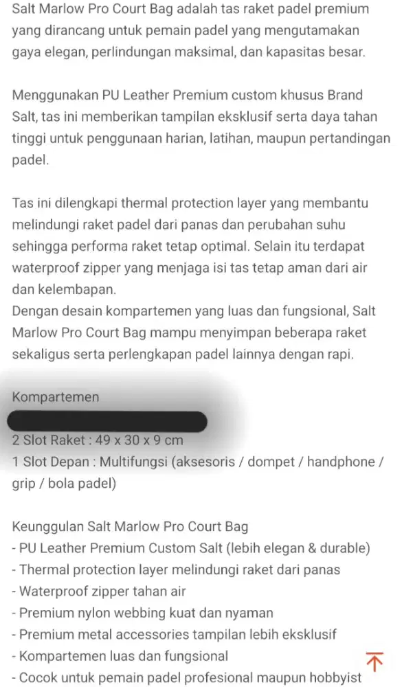 SALT Marlow Thermal Pro Court Bag - Tas Raket Padel