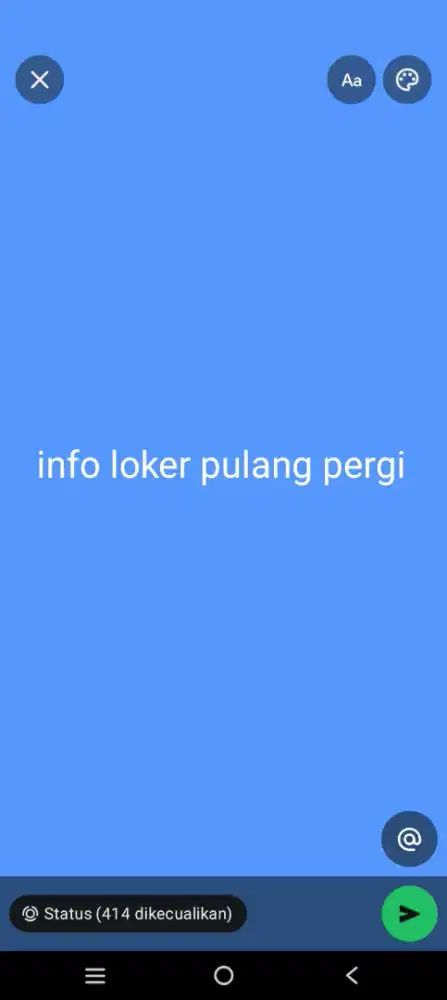 mencari pekerjaan pulang pergi