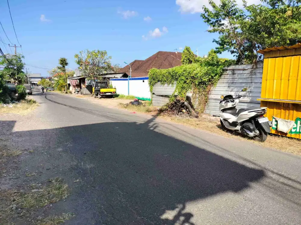 TANAH JALAN UTAMA BUNGTOMO DENPASAR COCOK UNTUK GUDANG