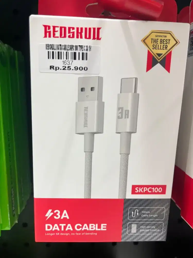 REDSKUL DATA CABLE SKPC100 TYPE C 3A 1M | ATLANTIS DAHSYAT