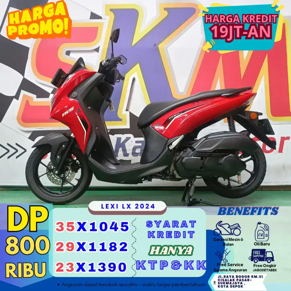 DP murah 800k Yamaha Lexi LX 2025 cash/credit