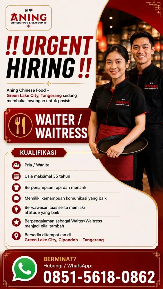 Waiters Restaurant Chinese food
