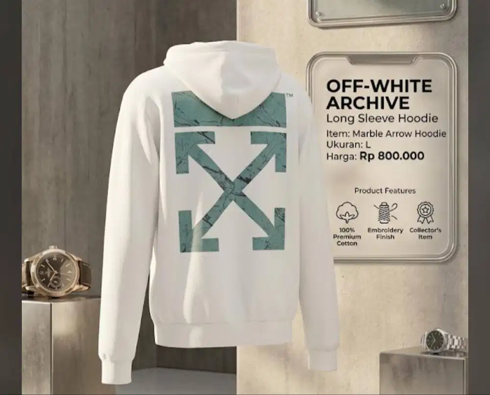 Hoddie Offwhite