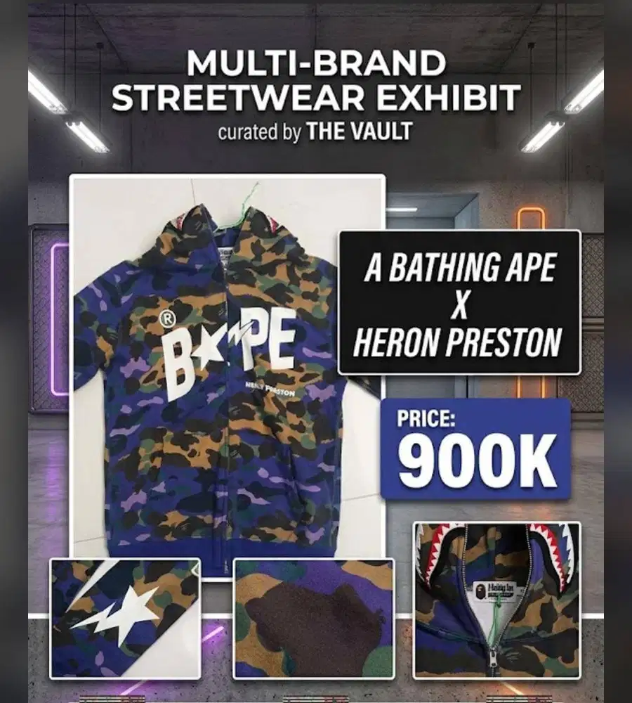 Jaket bape preston