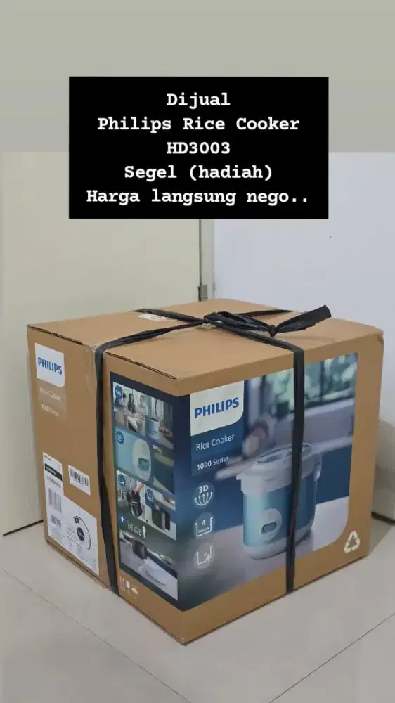 PHILIPS RICE COOKER HD3003 NEW hadiah full segel