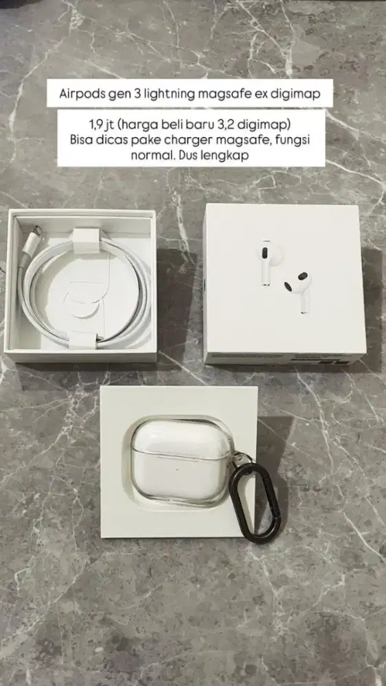 Airpods Gen 3 (Support Wireless Magsafe)