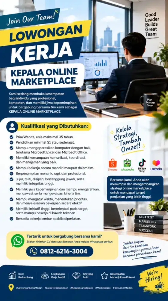 Lowongan kerja kepala market placa