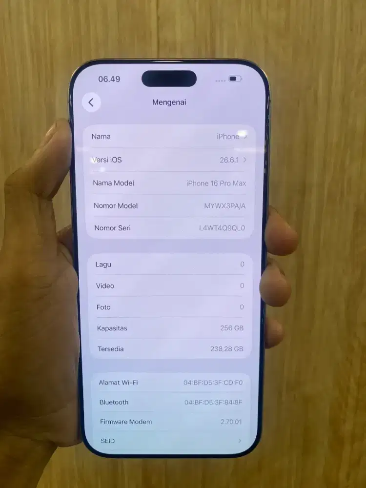 iPhone 16 Promax 256 GB (IBOX)