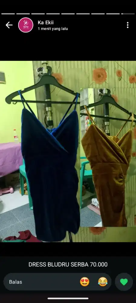 Dress bludru adem