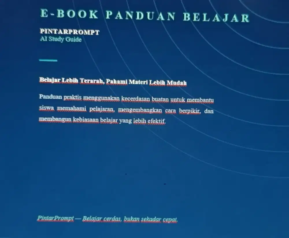 E book panduan belajar