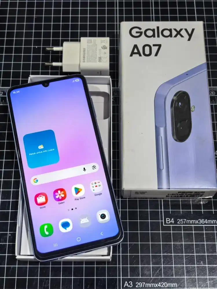 Samsung A07 Sein 4/64 Mulus Fullset Ori Garansi Akrif