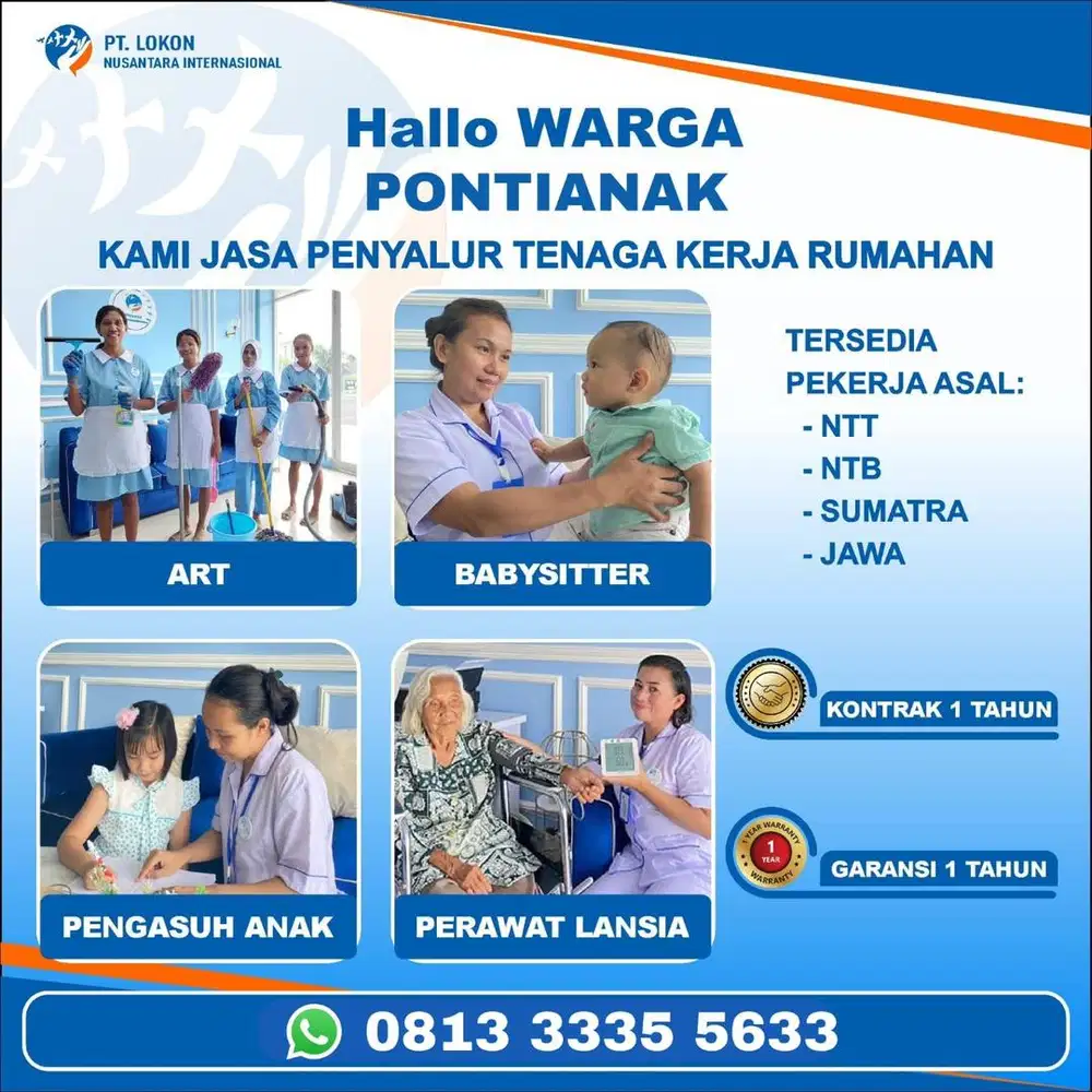 Tersedia ART , BABYSITTER , NANNY SUS LANSIA