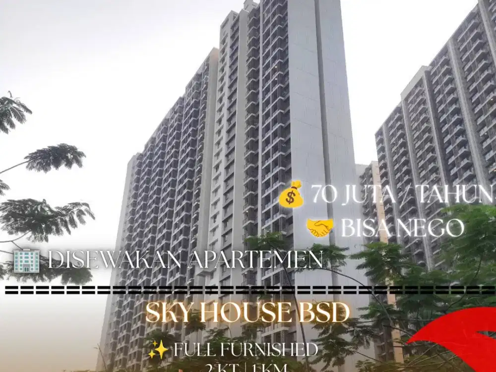 Disewakan Apartemen Sky House BSD – Full Furnished