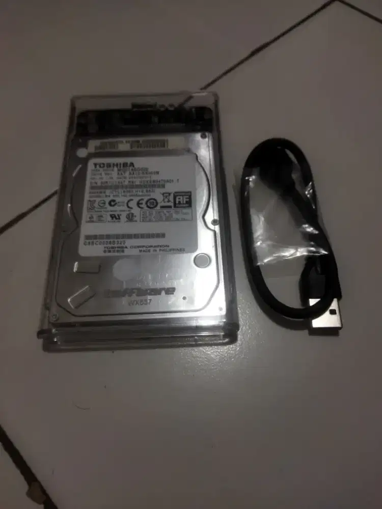 Jual Hardisk Laptop 2,5 inchi  dan Enclosure kualitas normal