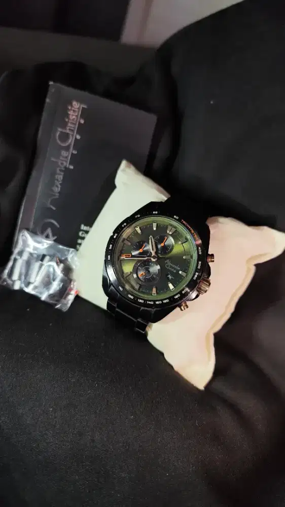Alexandre Christie 6652 MC ( Men Green Dial )