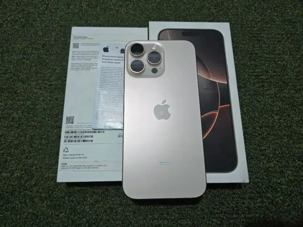 IPHONE 16 PROMAX IBOX BH 100 GARANSI SAMPAI AGUSTUS 2027 MULUSS ORI