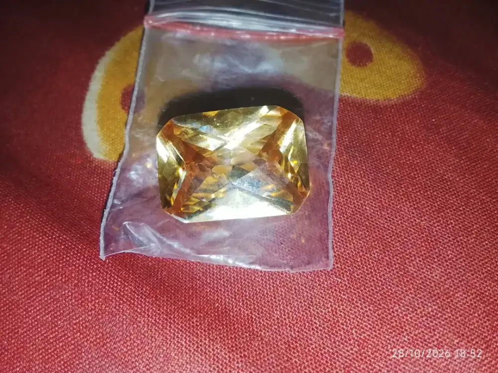 Batu permata citrine bige size