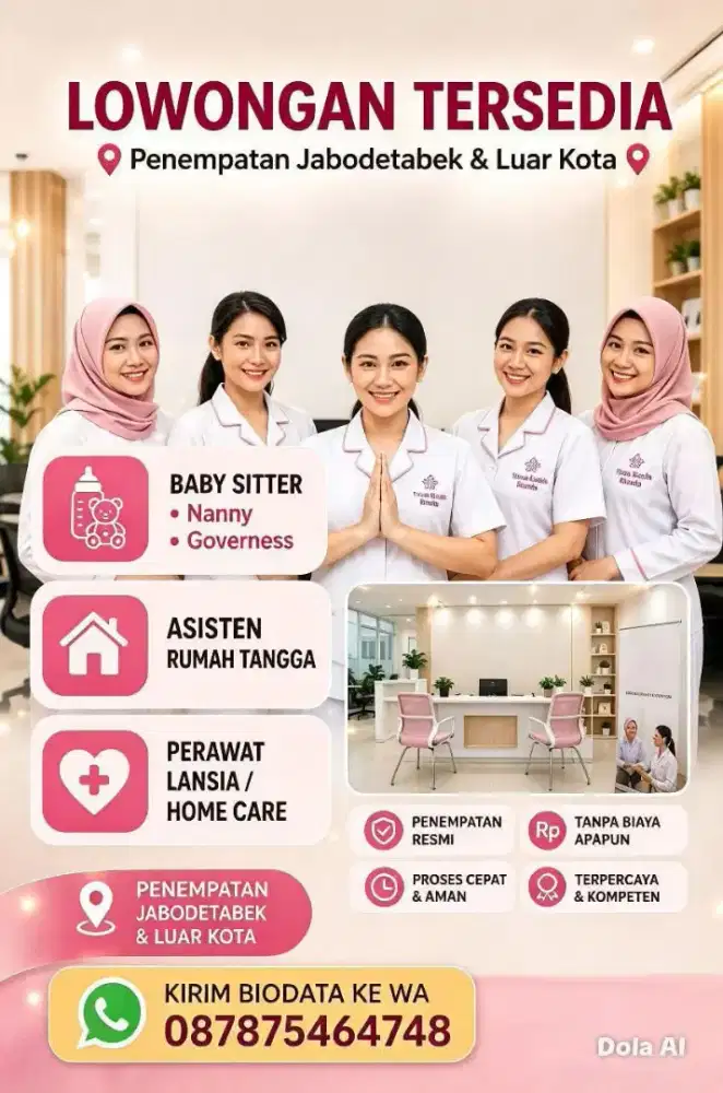 Banyak Job Baby Sitter ART & Perawat Lansia Terpercaya Terakreditasi