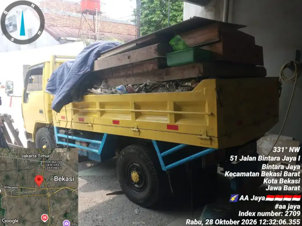 Jasa buang puing dan angkutan sampah proyek