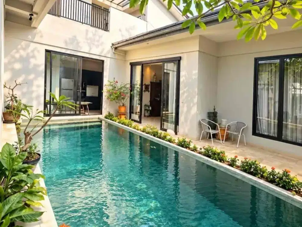 Harga Terbaik! Rumah Modern Dalam Cluster Dengan Private Pool Dalam Komplek di Rempoa Tangsel